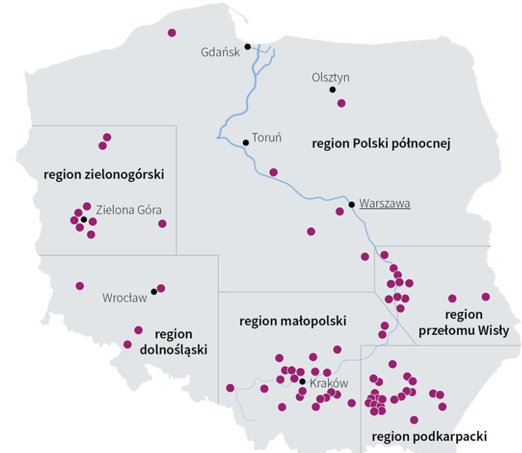 Rozmieszczenie-winnic-w-Polsce